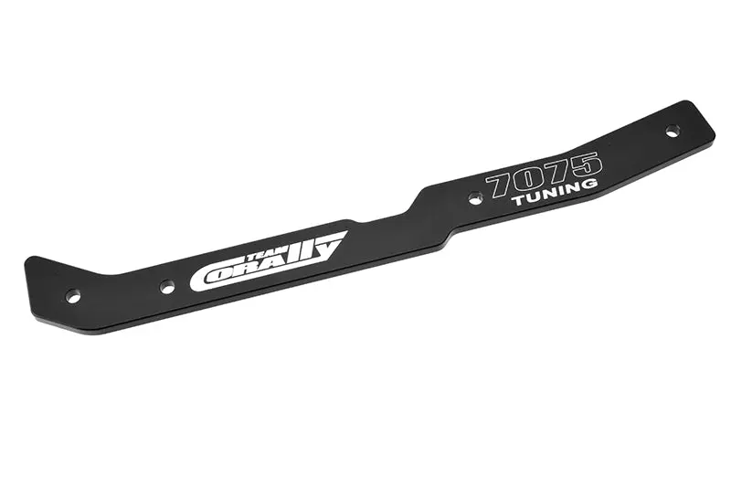 Corally - Chassis Stiffener - Xtr - Center - Swiss Made 7075 T6 Aluminum - 3Mm - Hard Anodized - Black 1