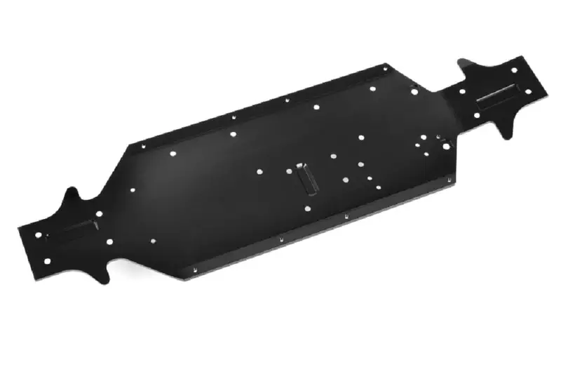 Corally - Chassis, Syncro, Aluminum 3Mm, Black, 1Pc 1