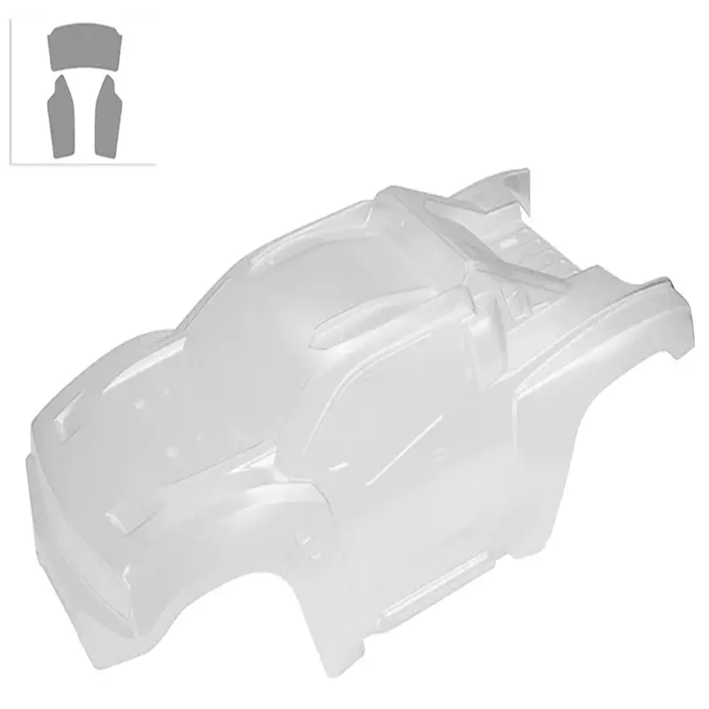 Corally - Corally Polycarbonate Body - Punisher 4 - Clear - Cut - Decals - 1 Pc 1