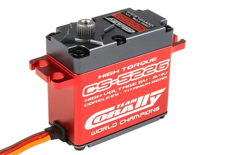 Corally - Cs-5226 High Voltage/High Torque Coreless Aluminum Case Digital Servo .08/313 Oz. @ 7.4V 1