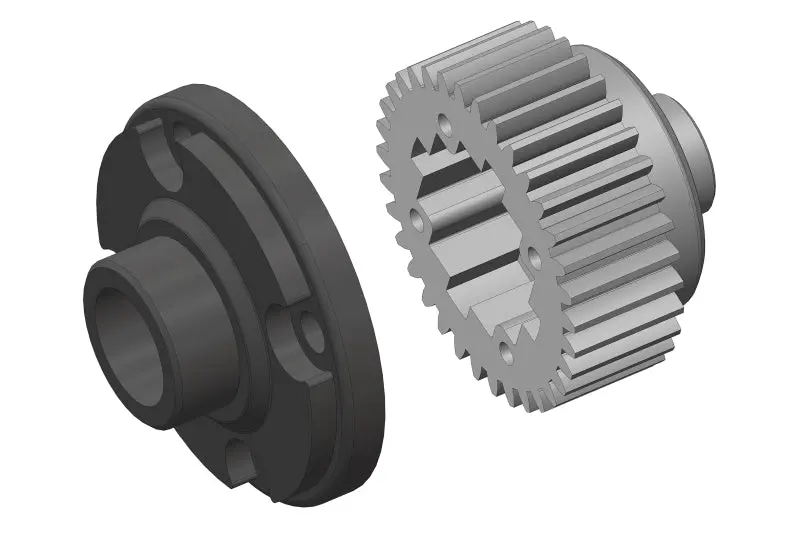 Corally - Differential Gear - Metal  W/Composite Differential Gear Cover - 1 Set: Mammoth, Moxoo, Triton 1