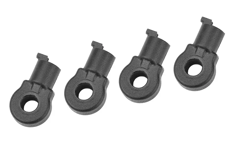Corally - Hd Heavy Duty Shock End - Short - Composite - 4Pcs 1