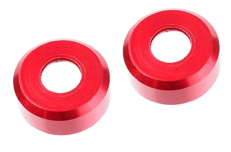 Corally - Hda Suspension Arm Insert, Outer, Spacer 2.5Mm, Aluminum, Red, 2Pcs, For Spark 1