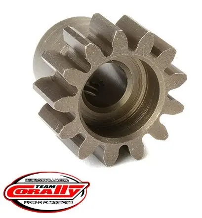 Corally - Mod 1.0 Pinion - Short - Hardened Steel - 13 Tooth - Shaft Dia. 5Mm Python 1