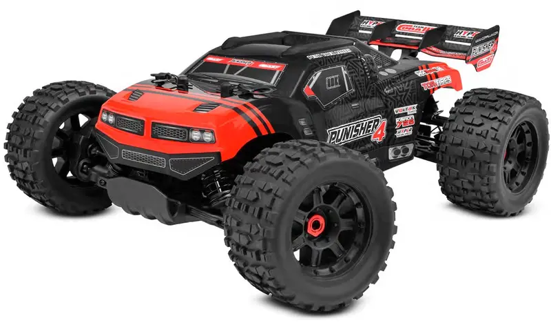 Corally - Punisher 4S Monster Truck Rtr Version, Red 1