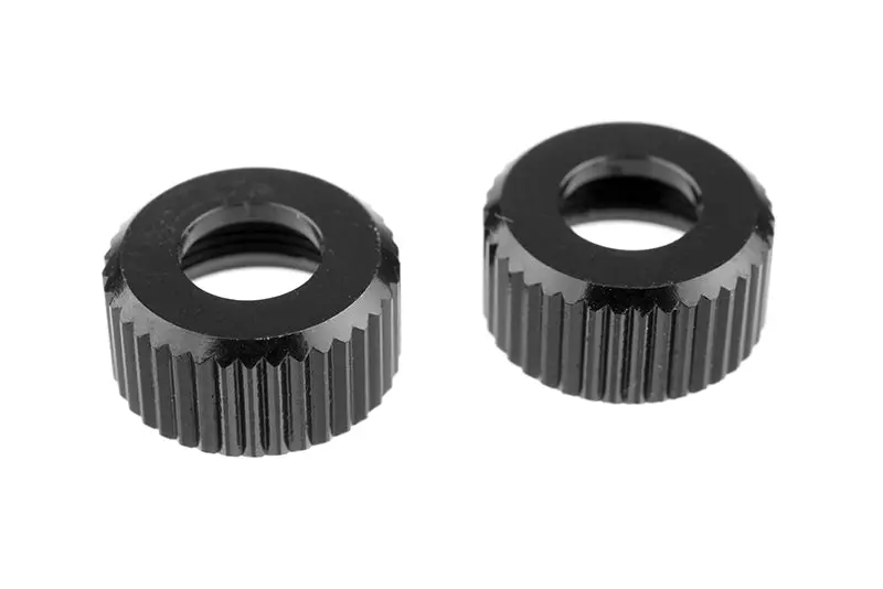 Corally - Shock Body Cap - Lower - Aluminum - 2 Pcs: Sbx410 1
