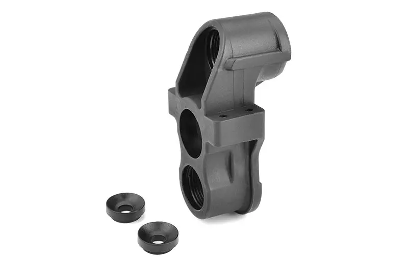 Corally - Steering Block W/ Ball Cups (1) Front - Composite Fits: Python, Shogun, Radix4, Radix6, Muraco 1