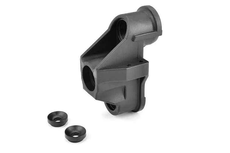 Corally - Steering Block, Wide, W/ Ball Cups (1) Front - Composite Fits: Dementors, Jambo, Punisher, Kronos 1