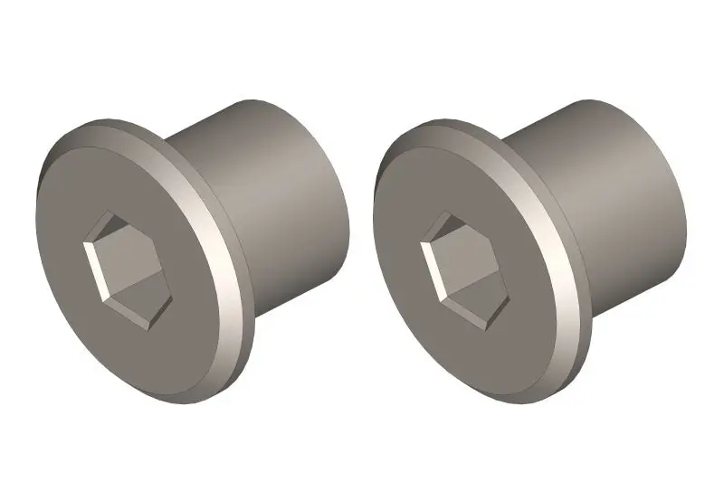Corally - Steering Rack Bushing - Steel - 2 Pcs: Dementor, Kronos, Python, Shogun 1