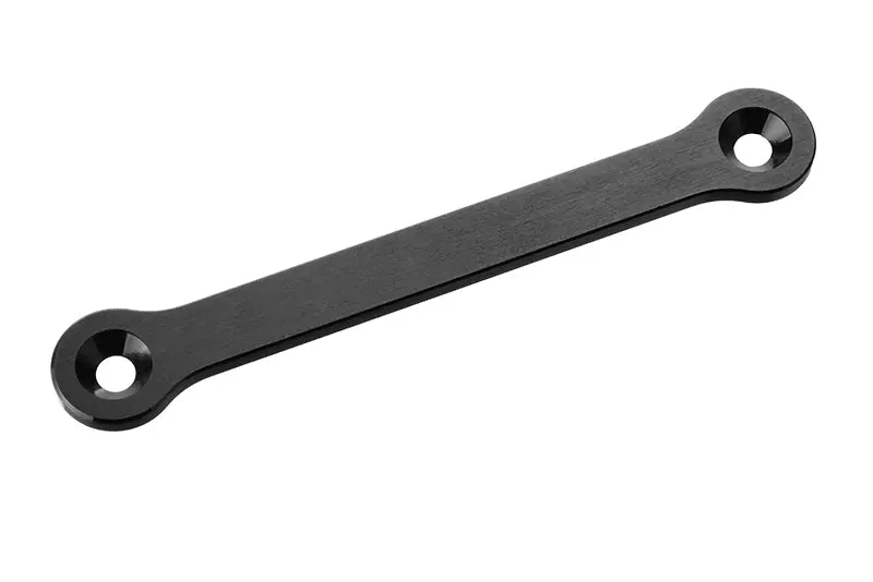 Corally - Steering Rack - Dual Stiffener - Swiss Made 7075 T6 Aluminum - 2Mm - Hard Anodized - Black 1