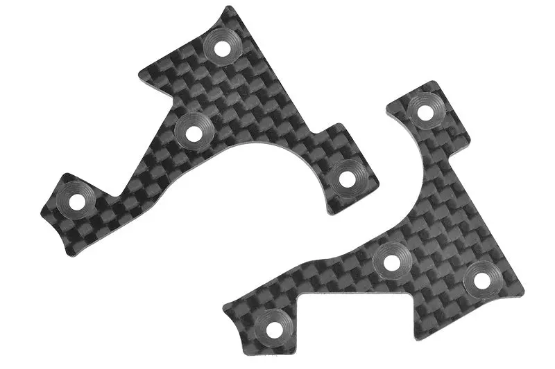 Corally - Suspension Arm Cover, Stiffener, Xb Pro, Front Lower, L/R, Carbon 2Mm, 1 Pair 1