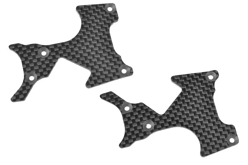 Corally - Suspension Arm Cover, Stiffener, Xb Pro, Rear, L/R, Carbon 2Mm, 1 Pair 1