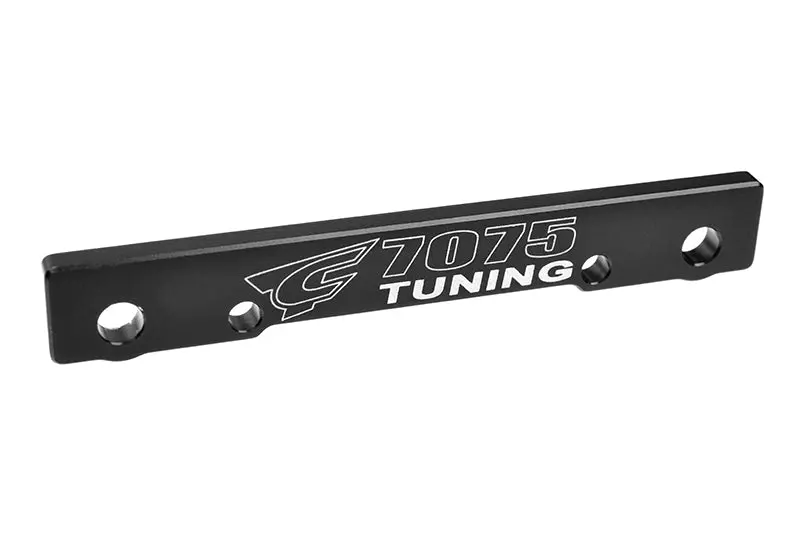 Corally - Suspension Arm Mount - Ff - Swiss Made 7075 T6 - 3Mm - Hard Anodized - Black - Made In Italy 1