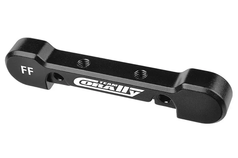 Corally - Suspension Arm Mount Hd, Front-Front, 8Mm, Aluminum, Black 1