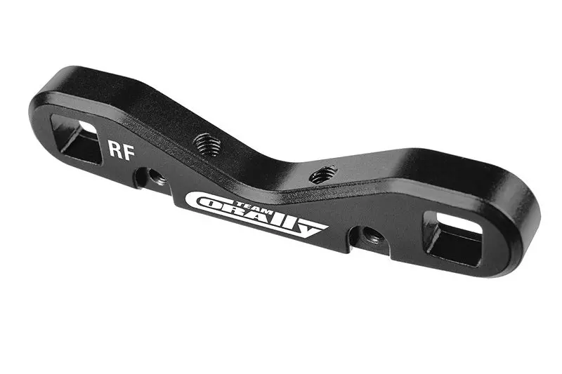 Corally - Suspension Arm Mount Hd, Rear-Front, 8Mm, Aluminum, Black 1