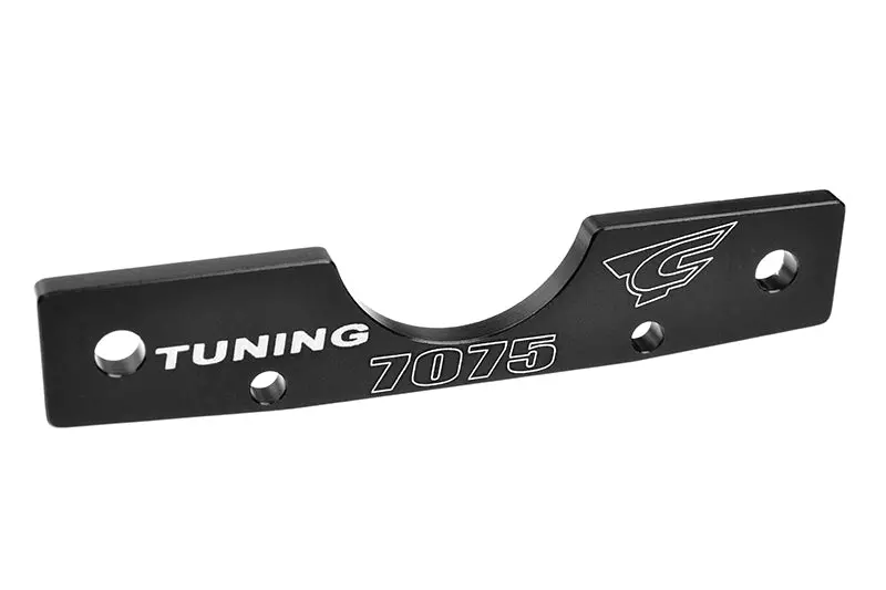 Corally - Suspension Arm Mount - Rf - Swiss Made 7075 T6 - 3Mm - Hard Anodized - Black - Made In Italy 1