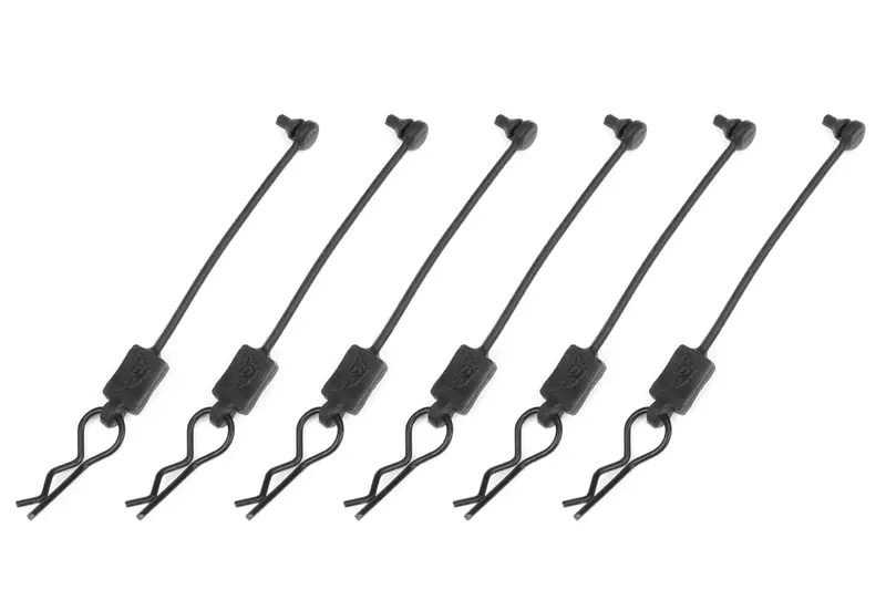 Corally - Team Corally Body Clip Retainer W/ Body Clip Black 1
