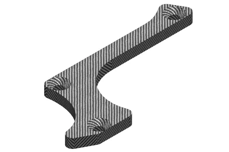 Corally - Team Suspension Arm Stiffener - A, Lower Front Right - Graphite 3Mm, Dementor, Kronos, Shogun 1