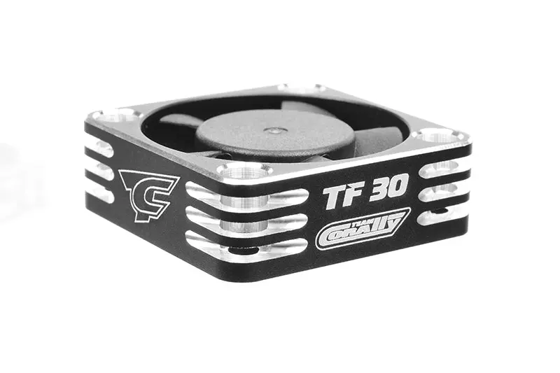 Corally - Ultra High Speed Cooling Fan Tf-30 W/Bec Connector - 30Mm Color Black - Silver 1