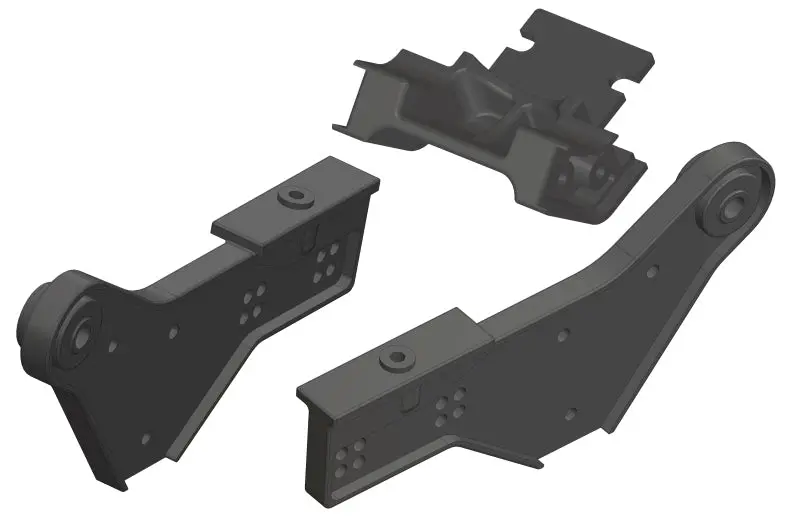 Corally - Wheelie Bar Mount - Left-Right - Composite - 1 Set: Dementor 1