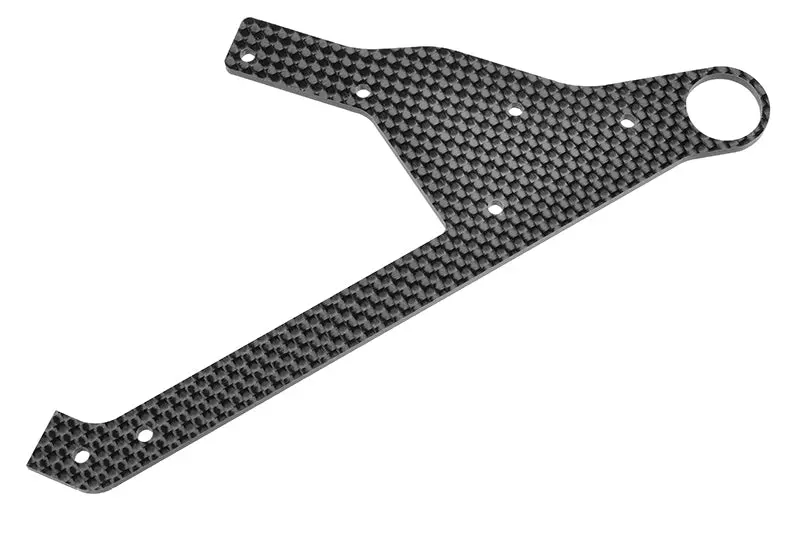 Corally - Wheelie Bar Plate - Graphite - 1 Pc 1