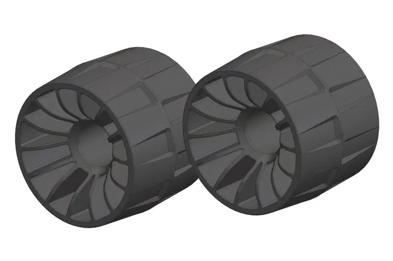 Corally - Wheelie Bar Wheels - Composite - 2 Pcs: Dementor 1