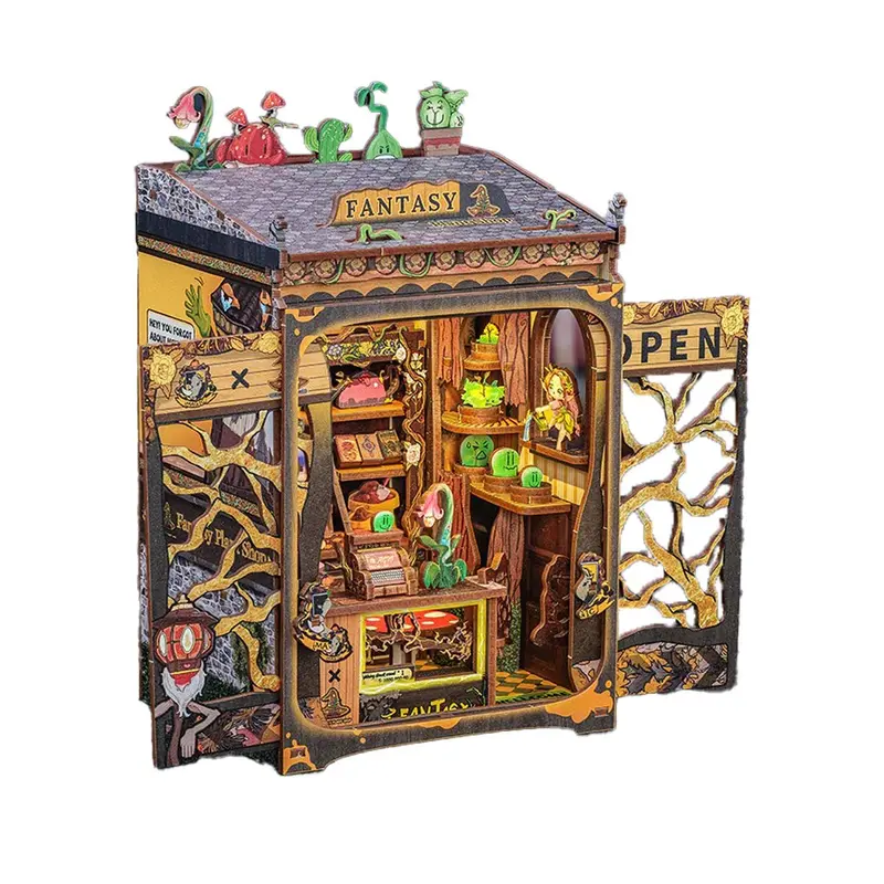 Cutebee - Fantasy Plant Shop Book Nook 1