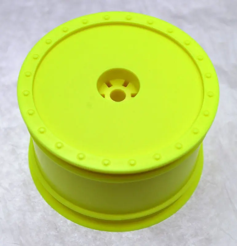 De Racing - Borrego Buggy Wheels Fits Team Associated B4/B44 Rear/Yellow 1