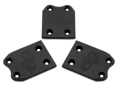De Racing - "Extreme Duty" Rear Skid Plates, For Xray Xb808/Xb8 / Xb9 / Xt8 / Xt9, 3Pcs 1