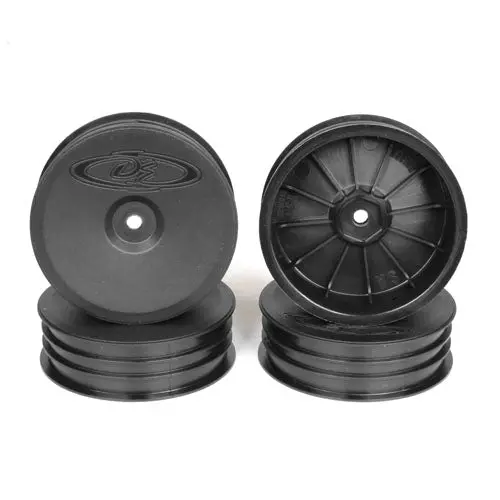 De Racing - Slim Speedline Buggy Wheels, Front, Black, For Associated B6/B6d And Kyosho Rb6 (4Pcs) 1