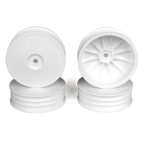 De Racing - Slim Speedline Buggy Wheels, Front, White, For Tlr 22 3.0/4.0 (4Pcs) 1