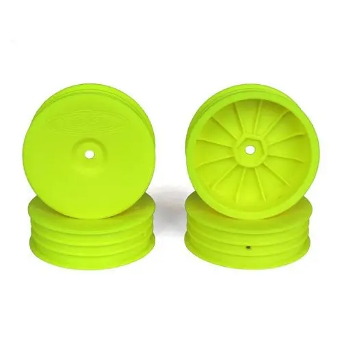 De Racing - Slim Speedline Buggy Wheels, Front, Yellow, For Associated B6/B6d And Kyosho Rb6 (4Pcs) 1