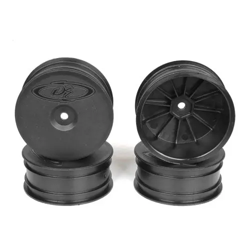 De Racing - Speedline Buggy Wheels, Black, Front, For Losi 22-4 And Tekno Eb410 (4Pcs) 1