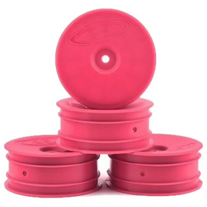 De Racing - Speedline Buggy Wheels For Associated B6.1 / Kyosho Rb6 / Front / Pink (4 Pcs) 1