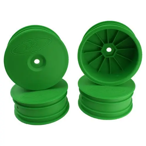 De Racing - Speedline Buggy Wheels For Associated B64 - B64d / Tlr 22 3.0 - 4.0 / Front / Green 1