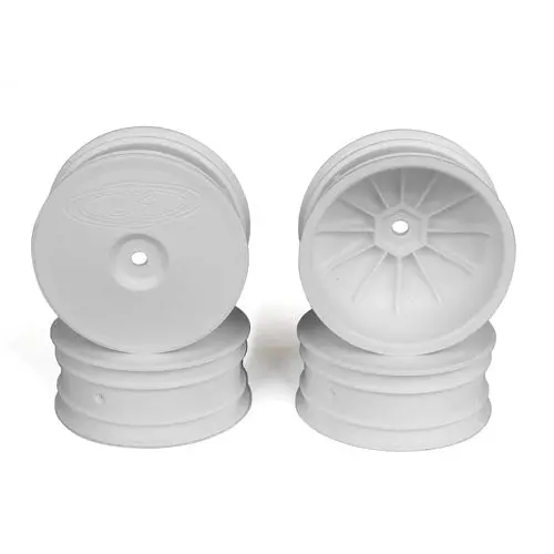 De Racing - Speedline Buggy Wheels, White, Front, For Associated B64/B64d And Tlr 22 3.0/4.0 (4Pcs) 1