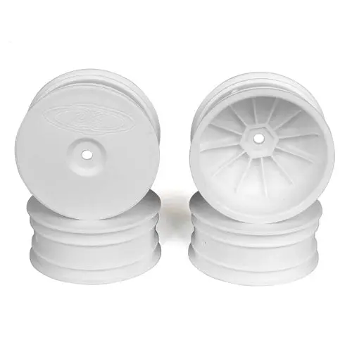 De Racing - Speedline Buggy Wheels, White, Front, For Losi 22-4 And Tekno Eb410 (4Pcs) 1