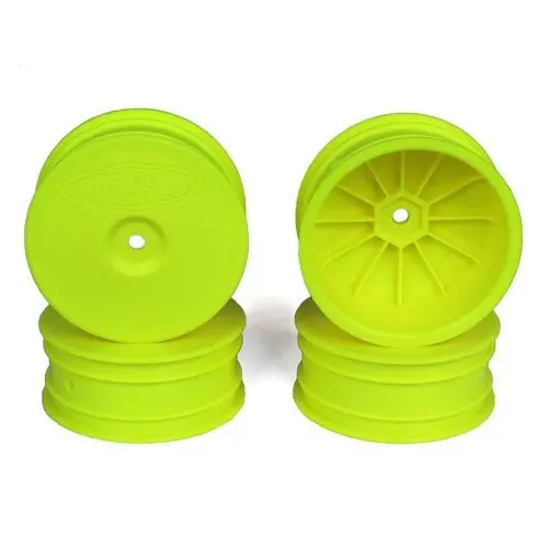 De Racing - Speedline Buggy Wheels, Yellow, Front, For Losi 22-4 And Tekno Eb410 (4Pcs) 1