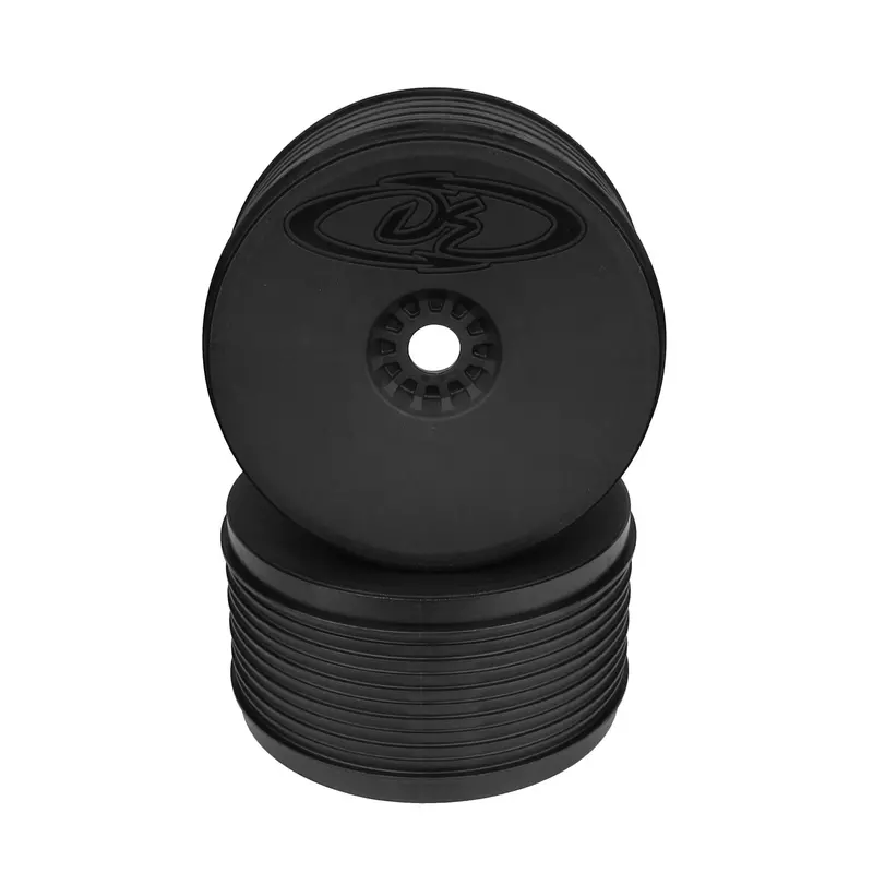 De Racing - Speedline Plus Truggy Wheels For 1/8 Truggy / Black / 4Pcs 1