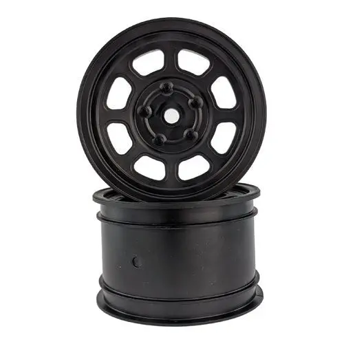 De Racing - Speedway Buggy Wheels, For Associated B6/Tlr 22/Customworks 4, Rear Black, 4Pcs 1