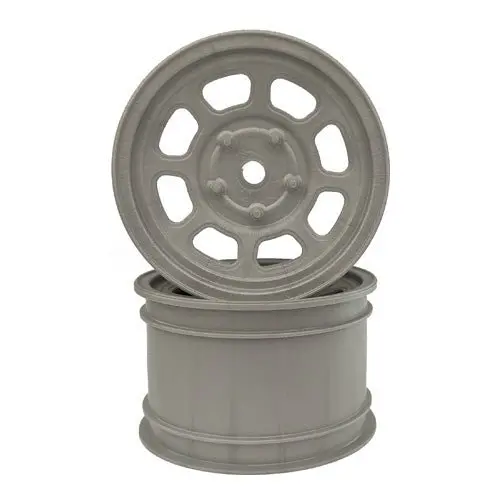 De Racing - Speedway Buggy Wheels, For Associated B6/Tlr 22/Customworks 4, Silver, 4Pcs 1