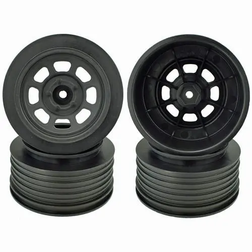 De Racing - Speedway Short Course Wheels, For Traxxas Slash Front, Black, 19Mm Backspacing (4Pcs) 1