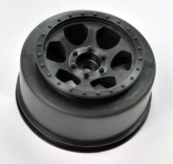 De Racing - Trinidad Sc Wheel For Traxxas Slash Rear - Slash 4X4 / Hpi Blitz / Black/ 4Pcs 1
