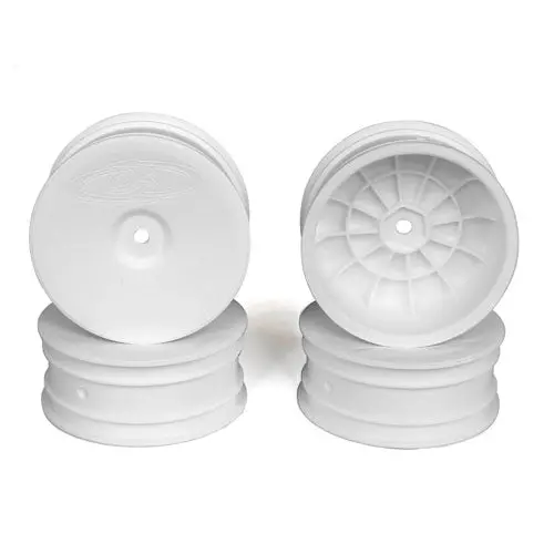 De Racing - White Speedline Front Buggy Wheels For The Associated B6 And Kyosho Rb6 (4Pcs) 1