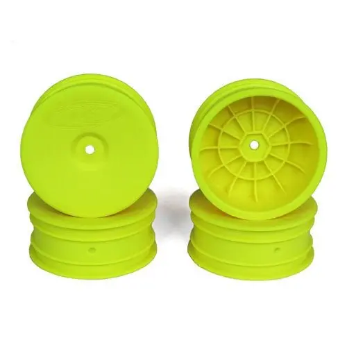 De Racing - Yellow Speedline Front Buggy Wheels For The Associated B6 And Kyosho Rb6 (4Pcs) 1