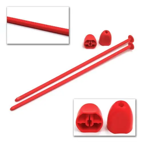 De Racing - Zip Stix / Red / 4Pcs 1