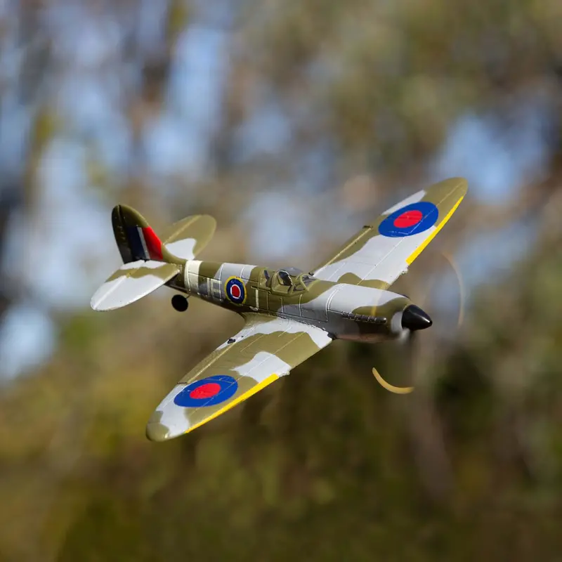 Discontinued - Rage R/C - Supermarine Spitfire Micro Rtf Airplane With Pass (Pilot Assist Stability Software) System 1