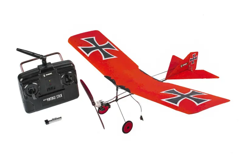 Discontinued - Rage R/C - Vintage Stick Micro Rtf (Red) 1