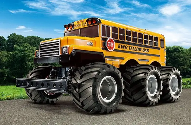 Discontinued - Tamiya - Rc 1/18 King Yellow 6X6 Monster Truck Kit, G6-01 1