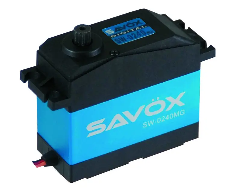 Discontinued - Used Savsw0240mgp - Savox - Waterproof 5Th Scale Digital Servo .15/486 High Voltage 1